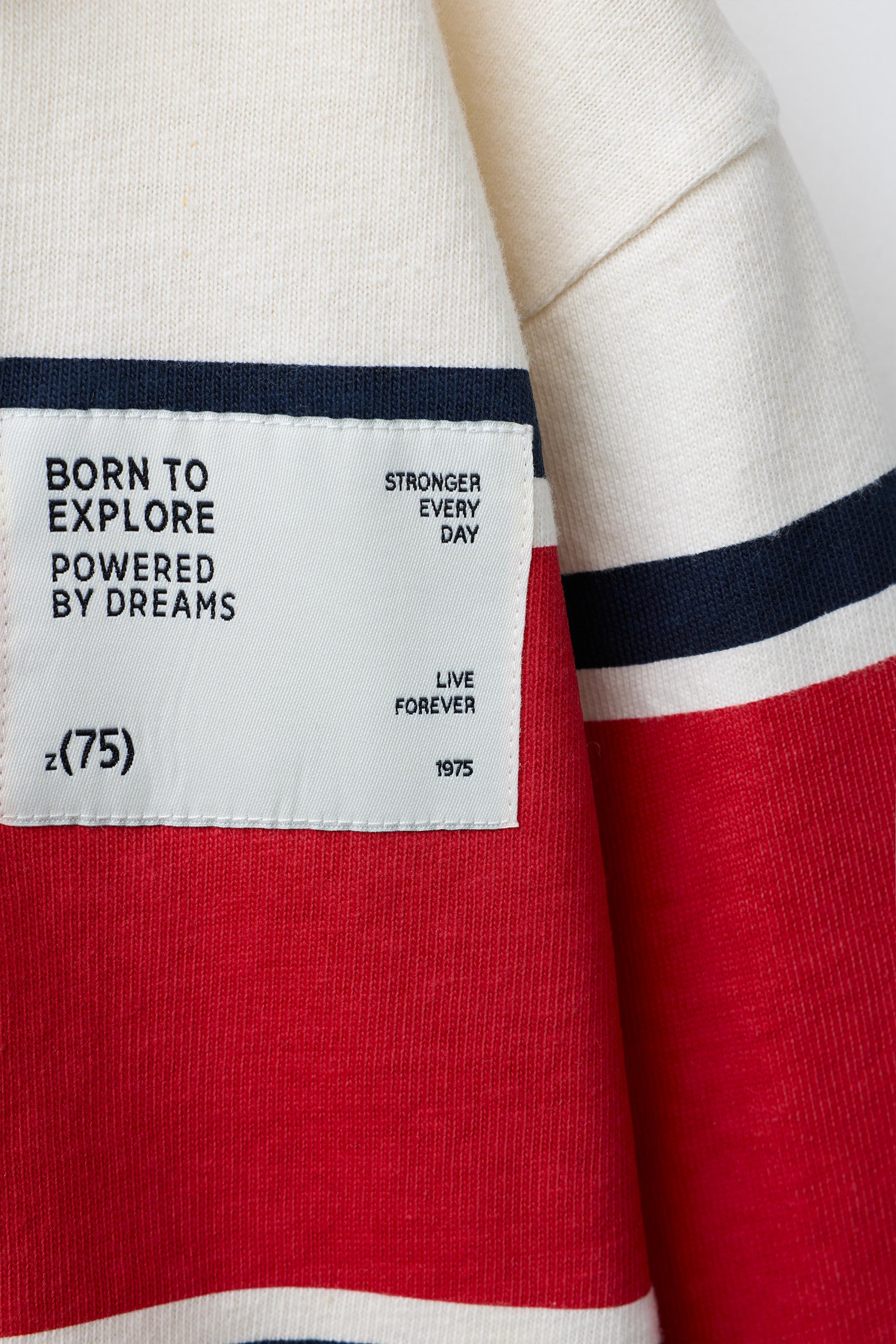 STRIPED LABEL POLO SHIRT